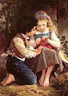 Emile Munier Canvas Paintings - A Special Moment I